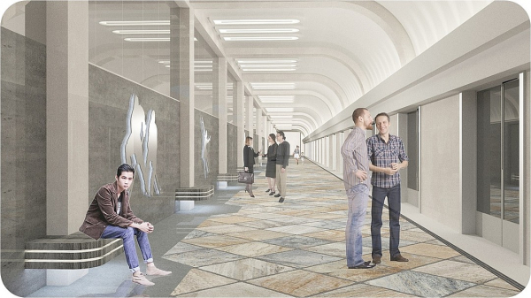 Смотри и выбирай: какой будет станция метро «Спортивная» Смотри и выбирай: какой будет станция метро «Спортивная»