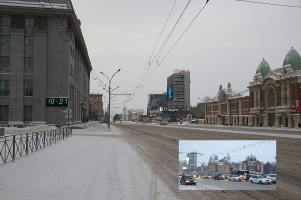 &laquo;Вымерший Новосибирск&raquo;: так улицы выглядят только утром 1 января