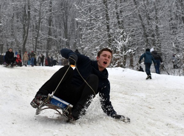 Зима в Крыму 2020: снег на склонах Ай-Петри