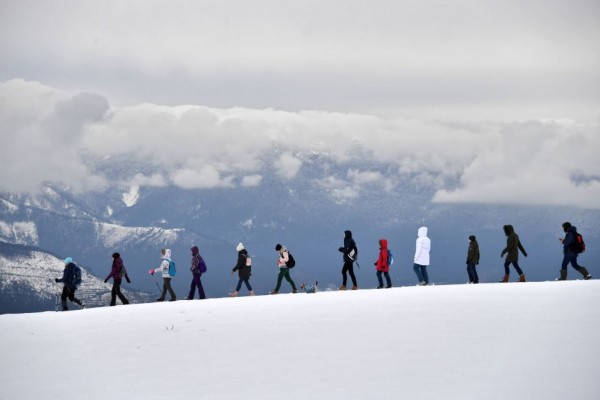 Зима в Крыму 2020: снег на склонах Ай-Петри