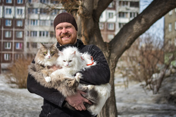 Дневник спасателя котов: «Вытаскиваю их из форточек, пугаю с автовышек» Дневник спасателя котов: «Вытаскиваю их из форточек, пугаю с автовышек»