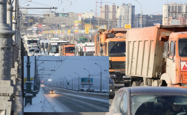 Опустевший Новосибирск &ndash; сравниваем с безлюдным утром 1 января