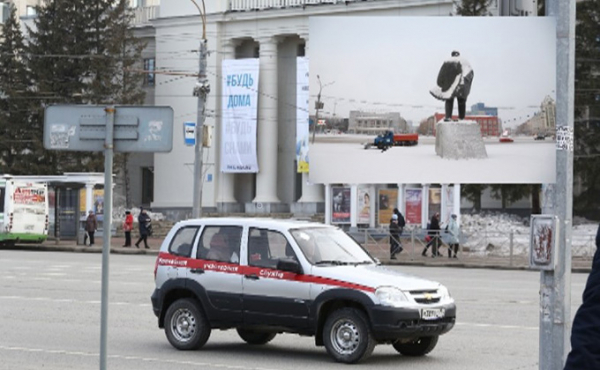 Опустевший Новосибирск &ndash; сравниваем с безлюдным утром 1 января