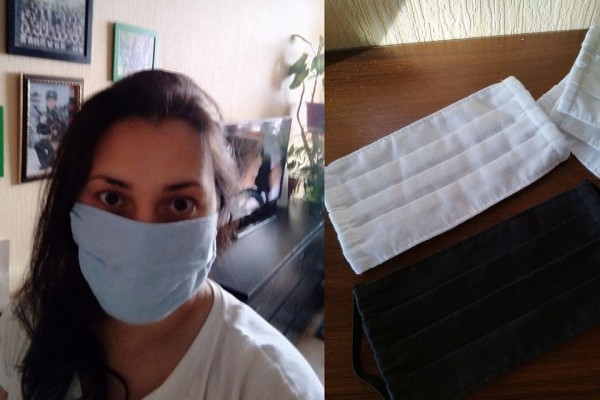 Мать-одиночка шьет маски на дому, чтобы прокормить себя и больного сына Мать-одиночка шьет маски на дому, чтобы прокормить себя и больного сына