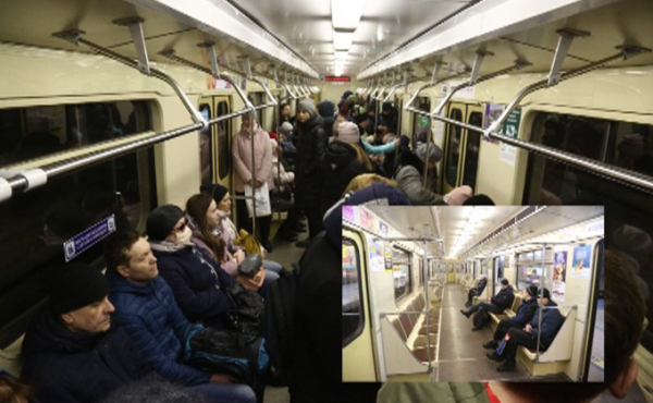 Опустевший Новосибирск &ndash; сравниваем с безлюдным утром 1 января