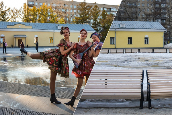 Как изменился Новосибирск, когда все разошлись по домам: фото до и после коронавируса