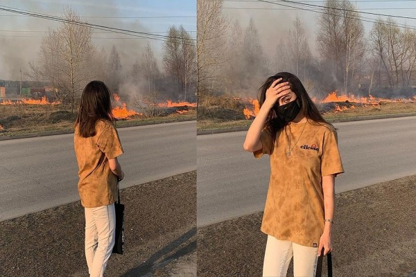 «Малахов, зайка, ты где?»: сибирячка подожгла поле ради фото для «Инстаграма» и славы в Сети «Малахов, зайка, ты где?»: сибирячка подожгла поле ради фото для «Инстаграма» и славы в Сети