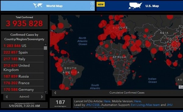 Карта коронавируса 9 мая: статистика заболевших в России и в мире Карта коронавируса 9 мая: статистика заболевших в России и в мире