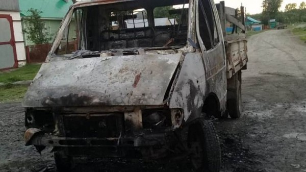 Пьяный водитель сжёг грузовую &laquo;Газель&raquo; жителя Новосибирской области