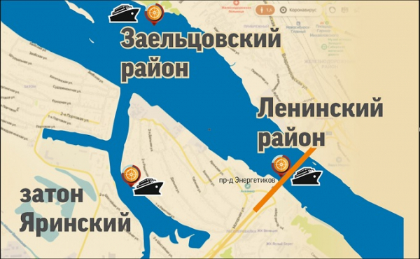 Карта кораблей, затонувших на Оби: координаты и истории Карта кораблей, затонувших на Оби: координаты и истории