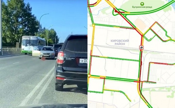 5-километровую пробку собрало массовое ДТП на Винаповском мосту 5-километровую пробку собрало массовое ДТП на Винаповском мосту