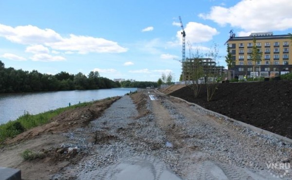 Набережную Оби начали строить в микрорайоне &laquo;Европейский берег&raquo;