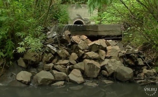 Ядовитые сбросы сливаются в реку Тула из &laquo;ничьей&raquo; трубы