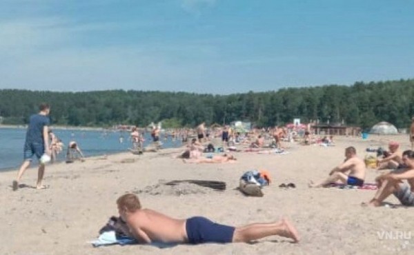 Жара в городе: новосибирцы массово пришли на пляжи