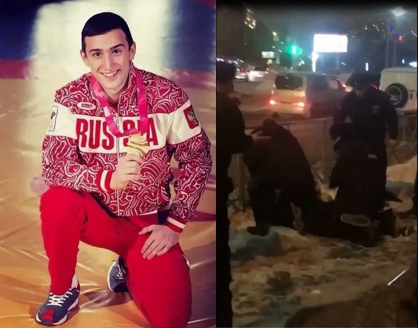 Чемпиона по греко-римской борьбе обвинили в избиении полицейского: его вязали восемь человек