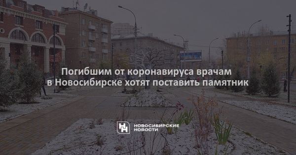Погибшим от коронавируса врачам в Новосибирске хотят поставить памятник Погибшим от коронавируса врачам в Новосибирске хотят поставить памятник