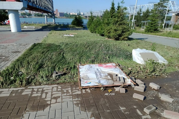 Набережную &laquo;смыло&raquo;, машины затопило: фото и видео ливня 2 июня 2020 года в Новосибирске