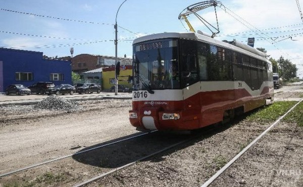 Трамвайный маршрут №9 закрыли в Новосибирске