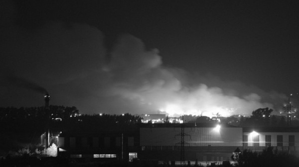 В Новосибирске потушили пожар на мусорном полигоне Левобережный