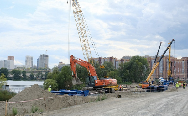 Опора №5: завершено первое сооружение четвертого моста