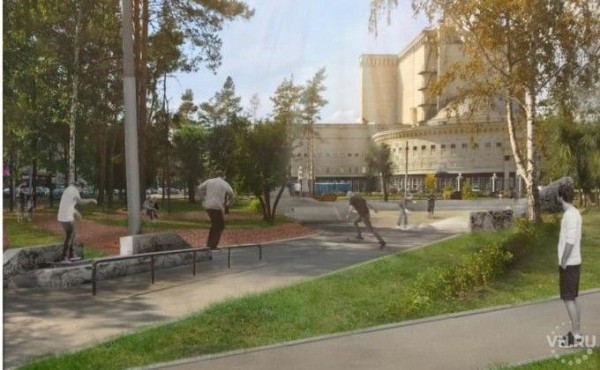 Новый туалет среди морщинистых роз появится за Оперным театром