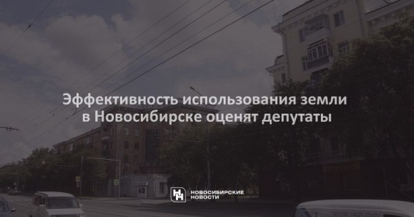 Эффективность использования земли в Новосибирске оценят депутаты Эффективность использования земли в Новосибирске оценят депутаты
