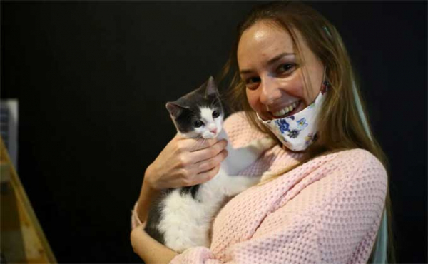 Котокафе вновь открылось после закрытия из-за коронавируса в Новосибирске