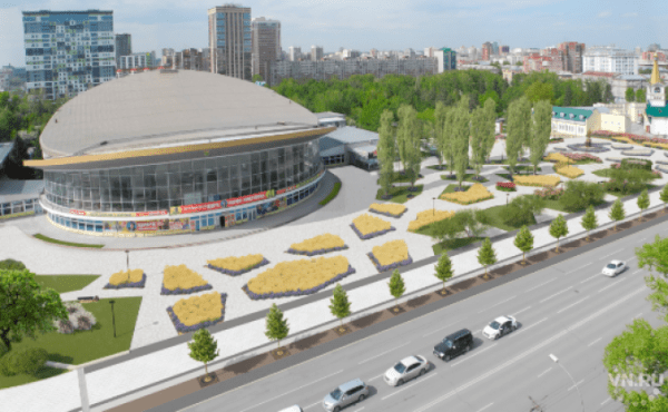 Проект благоустройства пространства у цирка представили новосибирцам