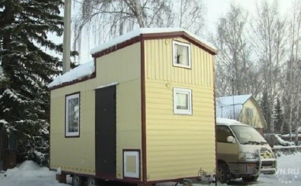 Дом на колесах построил новосибирец
