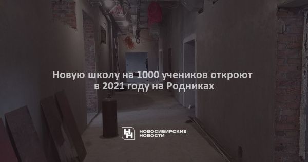 Новую школу на&nbsp;1000 учеников откроют в&nbsp;2021 году на&nbsp;Родниках