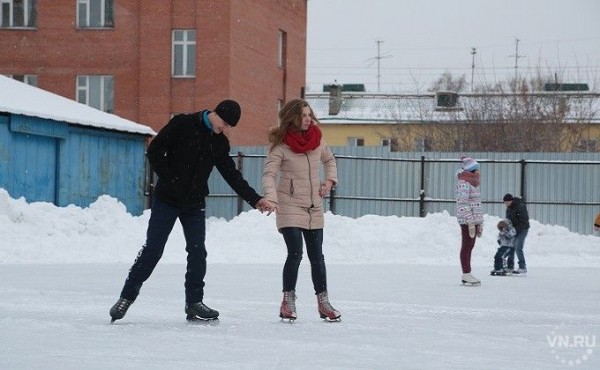 Карта катков в Новосибирске зимой 2020/2021