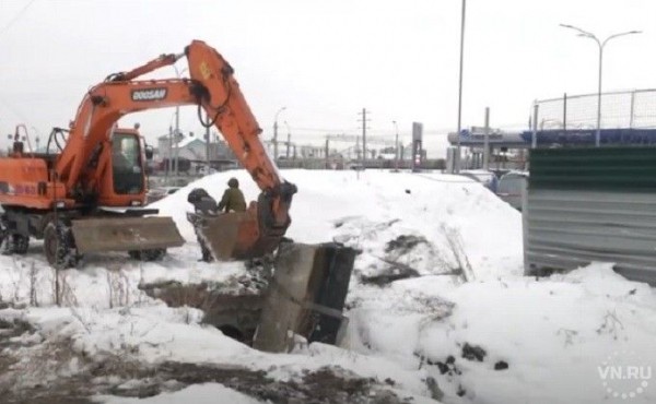 Проблему подтопления грунтовыми водами решают в городе Обь, восстанавливают систему стоков