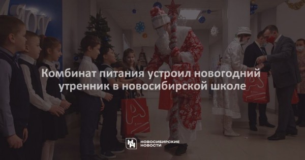 Комбинат питания устроил новогодний утренник в&nbsp;новосибирской школе