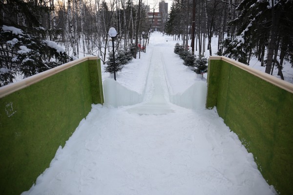 Сделано с&nbsp;душой: в&nbsp;Центральном парке залили горку
