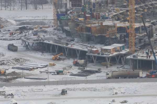 Ледовый дворец для МЧМ-2023 по хоккею готов на 35%