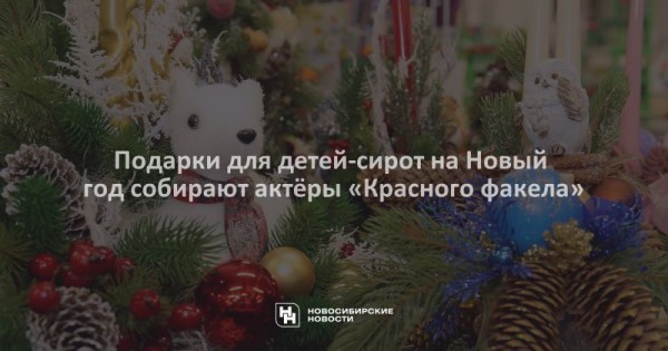 Подарки для детей-сирот на&nbsp;Новый год собирают актёры &laquo;Красного факела&raquo;