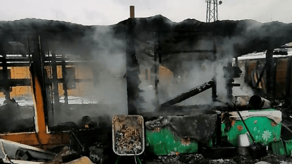 Приют с бездомными животными горел в Новосибирске