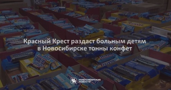 Красный Крест раздаст больным детям в&nbsp;Новосибирске тонны конфет