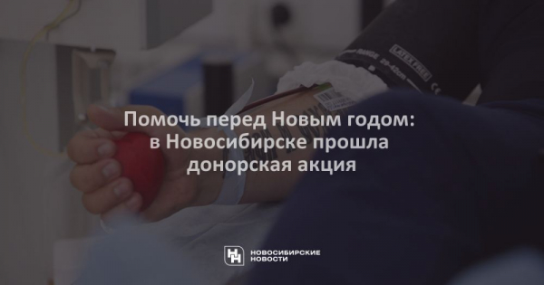 Помочь перед Новым годом: в&nbsp;Новосибирске прошла донорская акция