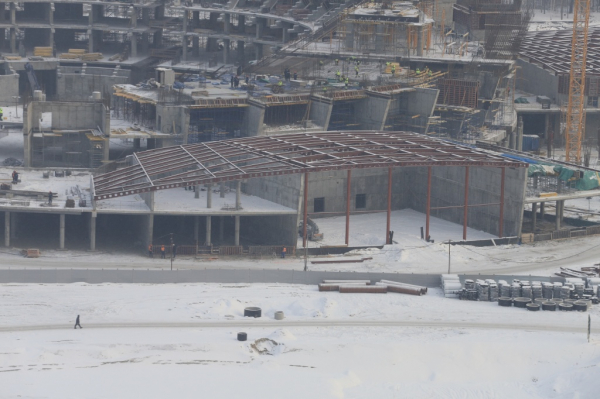 Ледовый дворец для МЧМ-2023 по хоккею готов на 35%