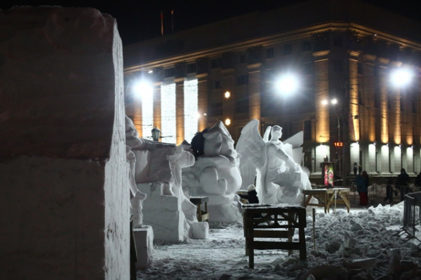 Великий князь победил в фестивале снежных скульптур в Новосибирске