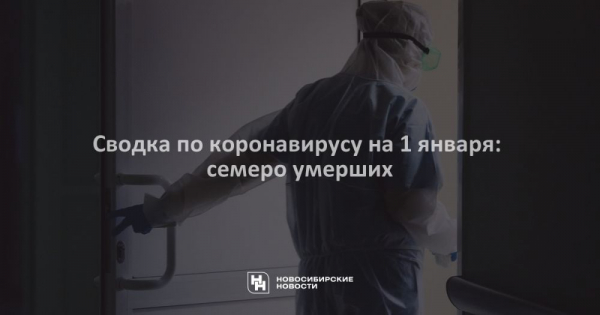 Сводка по&nbsp;коронавирусу на&nbsp;1&nbsp;января: семеро умерших