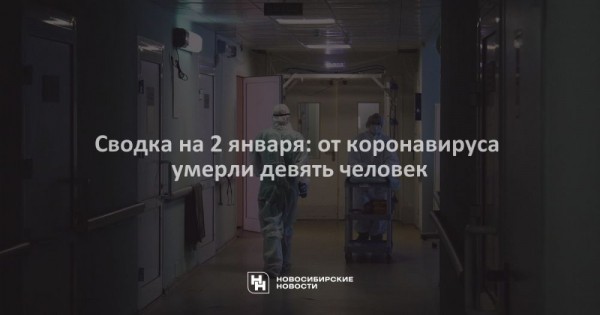 Сводка на&nbsp;2&nbsp;января: от&nbsp;коронавируса умерли девять человек
