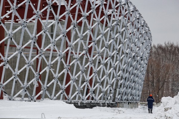 Как возводят новую ледовую арену: яркие кадры с&nbsp;главной стройки города