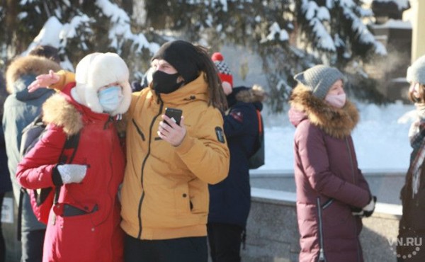 Несанкционированная акция завершилась в центре Новосибирска