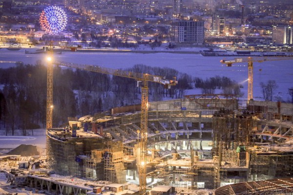 Как возводят новую ледовую арену: яркие кадры с&nbsp;главной стройки города