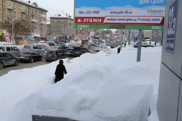 Режим ЧС из-за снега будет введён в Новосибирске до выходных