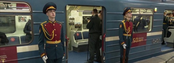 Вагон к&nbsp;50-летию военного института запустили в&nbsp;метро Новосибирска