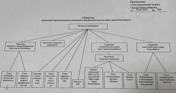 Стала известна новая структура департамента промышленности, инноваций и предпринимательства мэрии Новосибирска