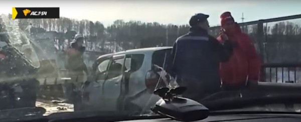 Страшное ДТП под Новосибирском: столкнулись два автомобиля и пассажирский автобус, есть жертвы